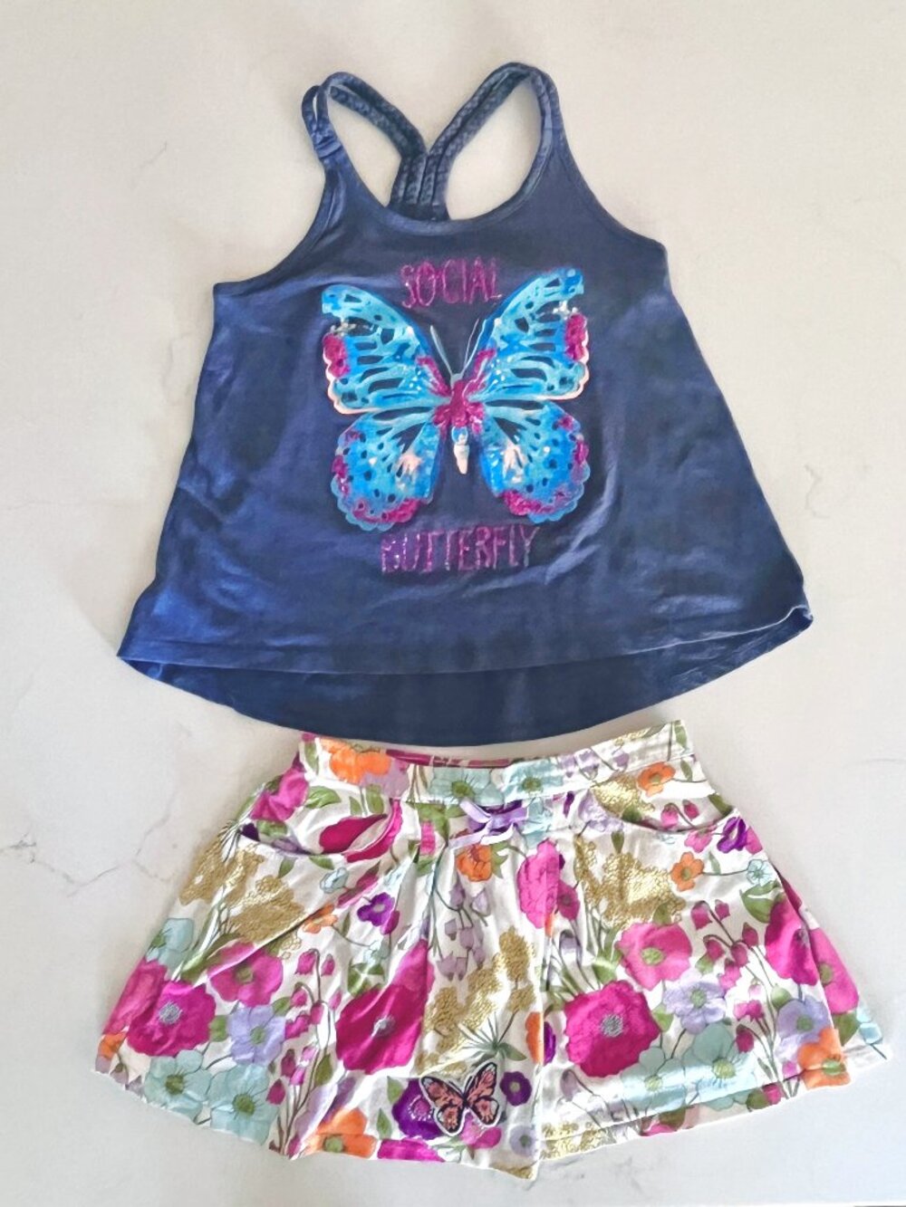 Social Butterfly floral set size 5-6